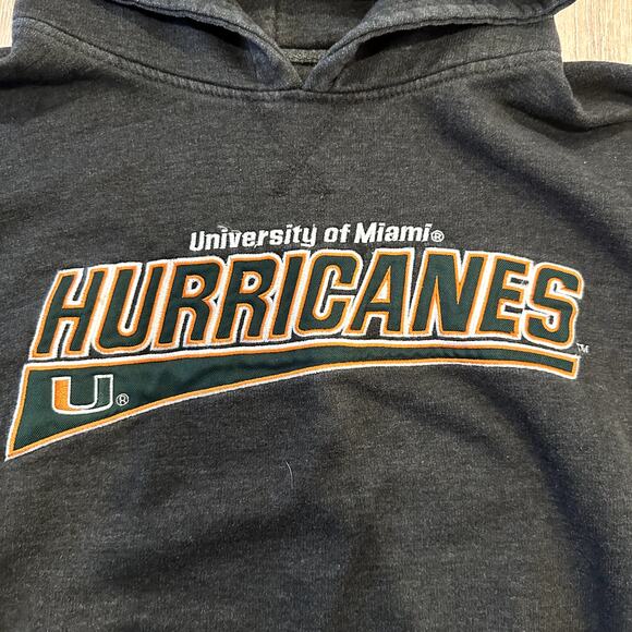 Lightweight Relaxed Pullover Hoodie Miami Hurricanes Dadcore Normcore Medium - Picture 2 of 7